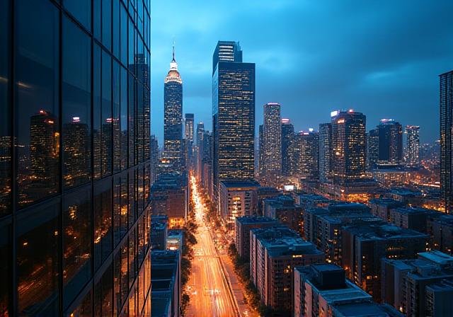 Johannesburg Financial District Skyline
